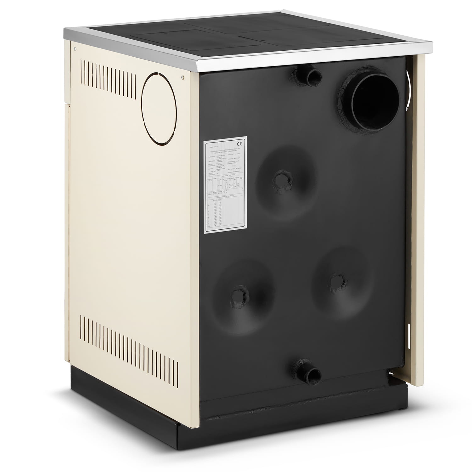 CV houtkachel - beige - energielabel: A+ - 20 kW