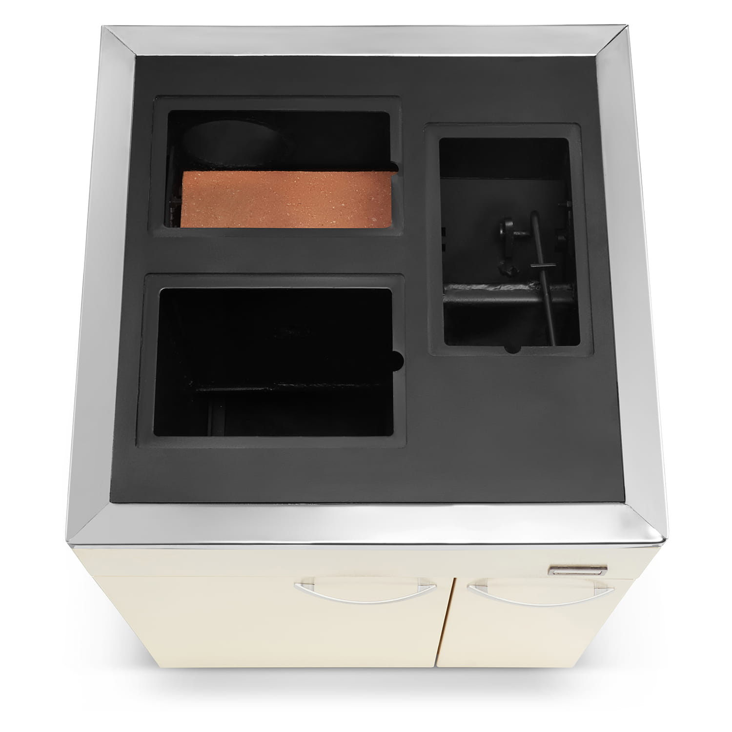 CV houtkachel - beige - energielabel: A+ - 20 kW