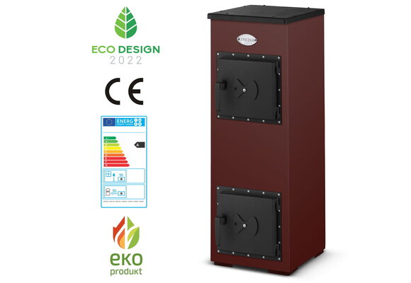 Houtkachel - 7kW - 94x32,5x33 cm - bruin