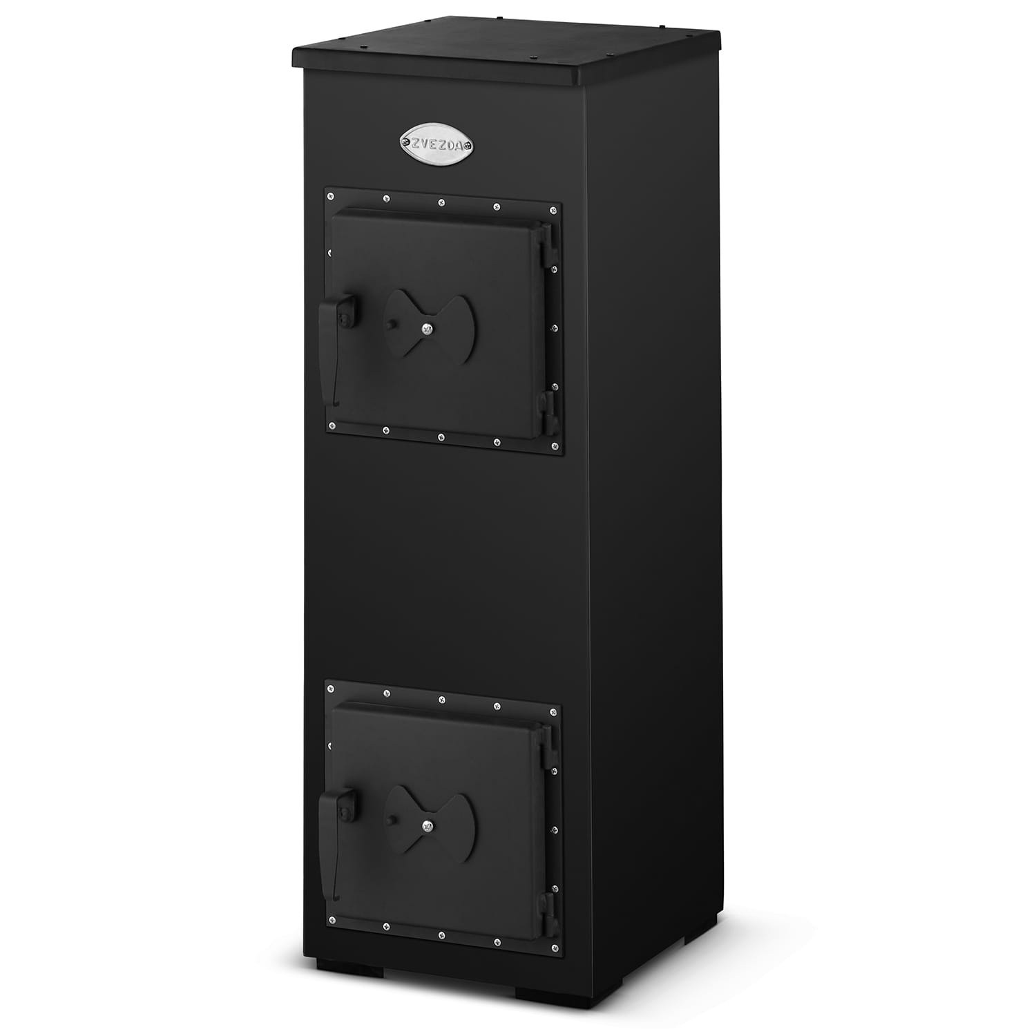 Houtkachel - 7kW - 94x32,5x33 cm - zwart