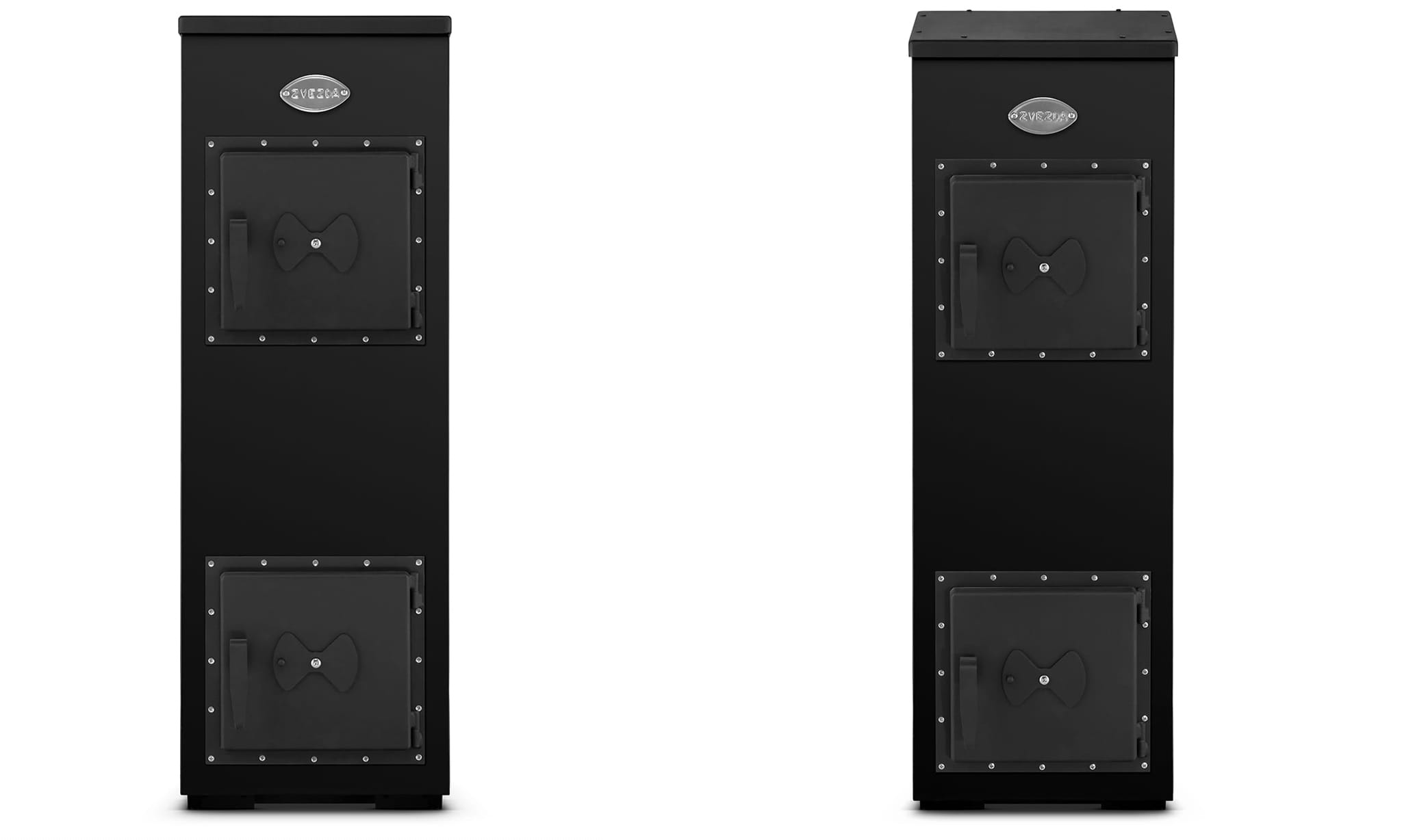 Houtkachel - 7kW - 94x32,5x33 cm - zwart