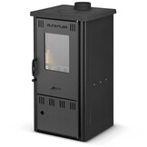 Houtkachel - energielabel A - 6,5 kW - zwart