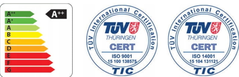 Pelletkachel - 8kW - beige - energielabel A++ - smart