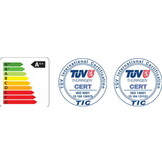 Pelletkachel - 8kW - rood - energielabel A++ - smart