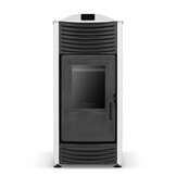 Pelletkachel - 15kW - wit - energielabel A++ - smart