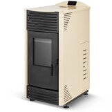 Pelletkachel - 15kW - beige - energielabel A++ - smart