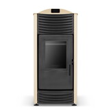 Pelletkachel - 15kW - beige - energielabel A++ - smart