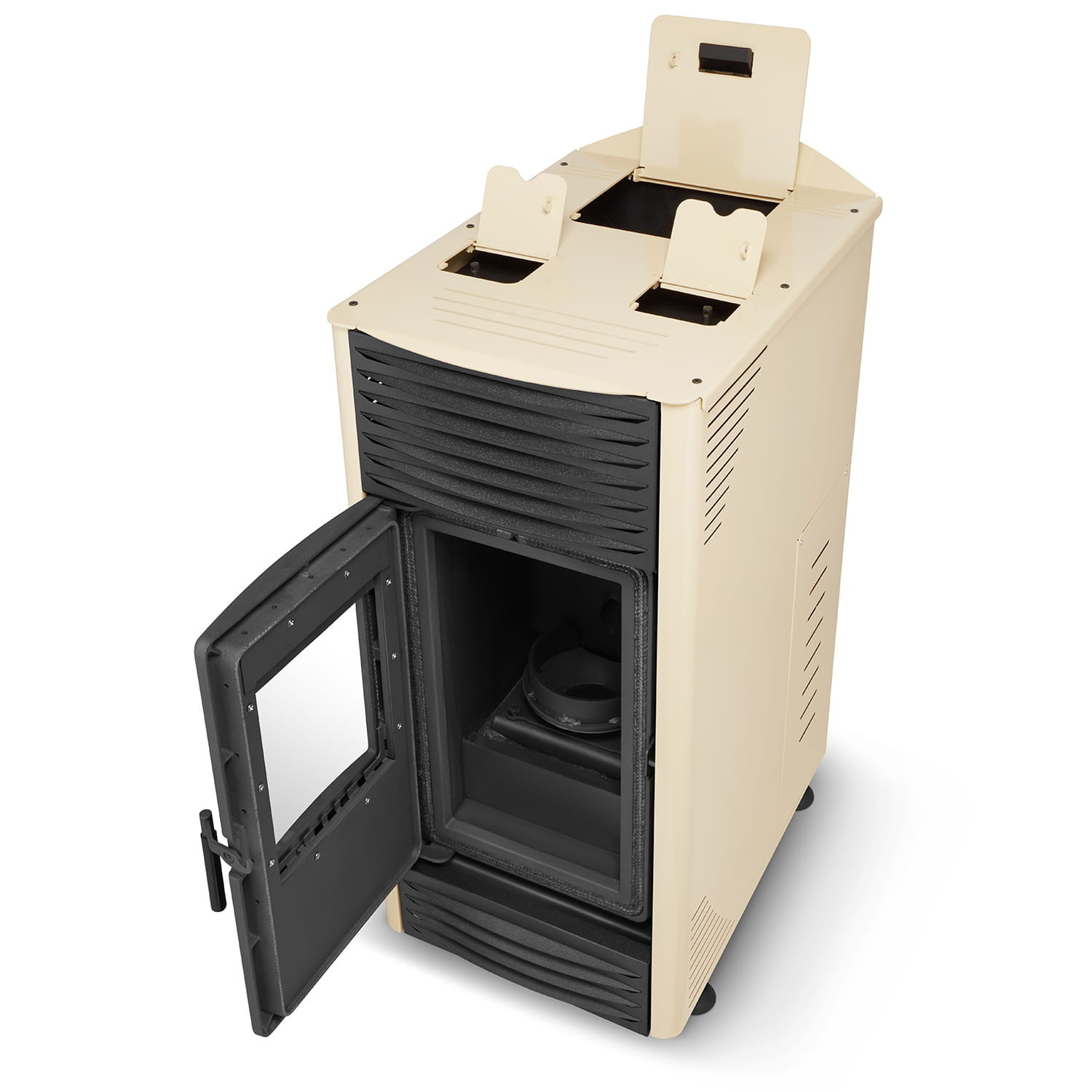 Pelletkachel - 15kW - beige - energielabel A++ - smart