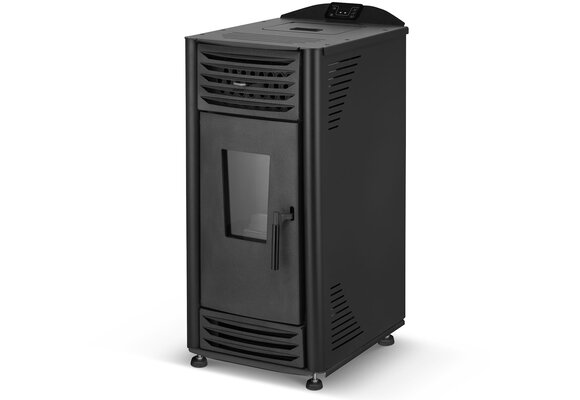 Pelletkachel - 8kW - zwart - energielabel A++ - smart