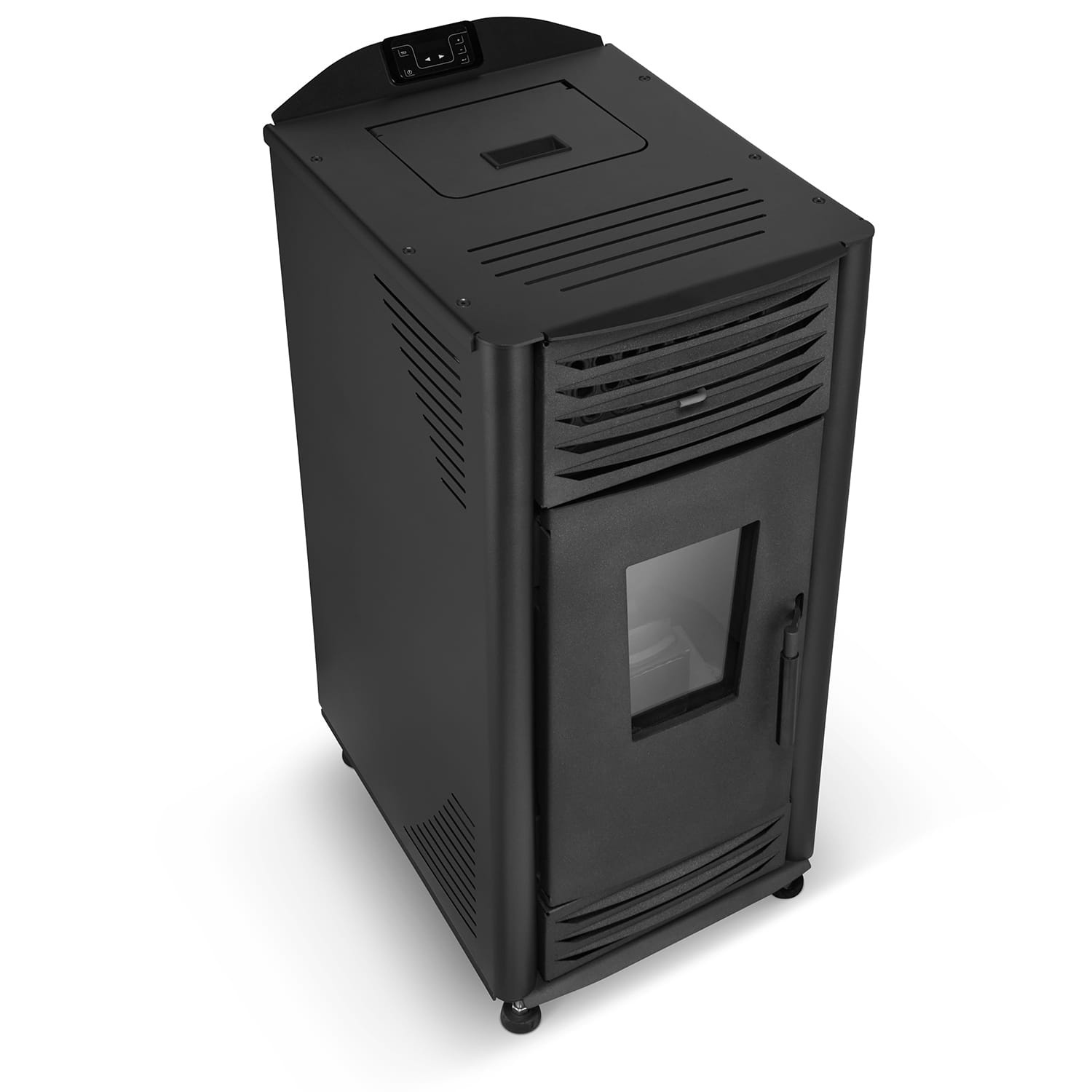 Pelletkachel - 8kW - zwart - energielabel A++ - smart