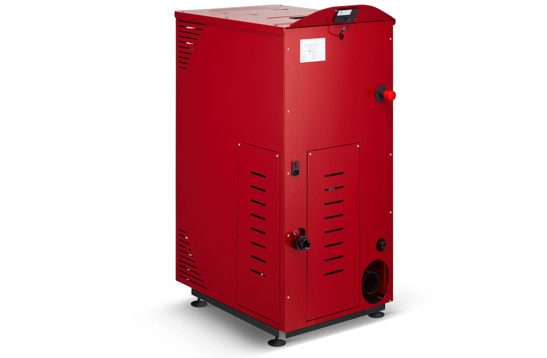 Pelletkachel - 15kW - rood - energielabel A++ - smart