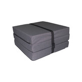 Opvouwbaar matras - logeermatras - 195x60x8 cm - grijs