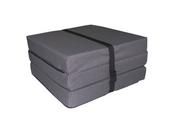Opvouwbaar matras - logeermatras - 195x60x8 cm - grijs