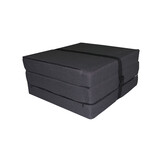 Opvouwbaar matras - logeermatras - 195x60x8 cm - antraciet