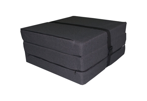 Opvouwbaar matras - logeermatras - 195x60x8 cm - antraciet