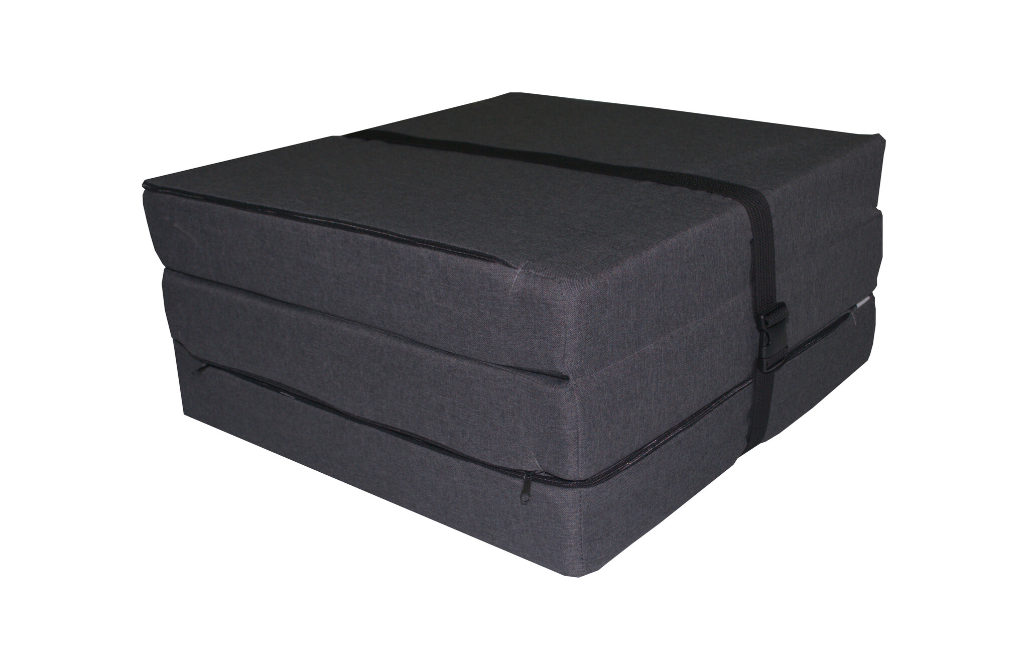 Opvouwbaar matras - logeermatras - 195x60x8 cm - antraciet