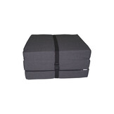 Opvouwbaar matras - logeermatras - 195x60x8 cm - antraciet