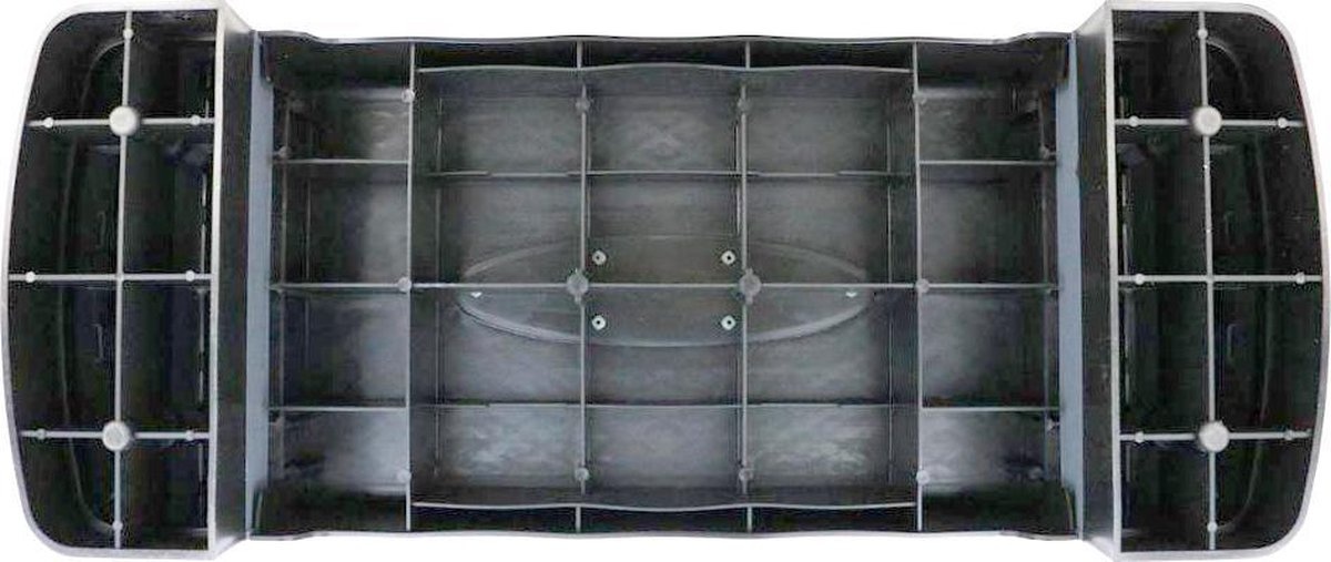 Aerobic step - zwart grijs - 3 standen - 67x28 cm