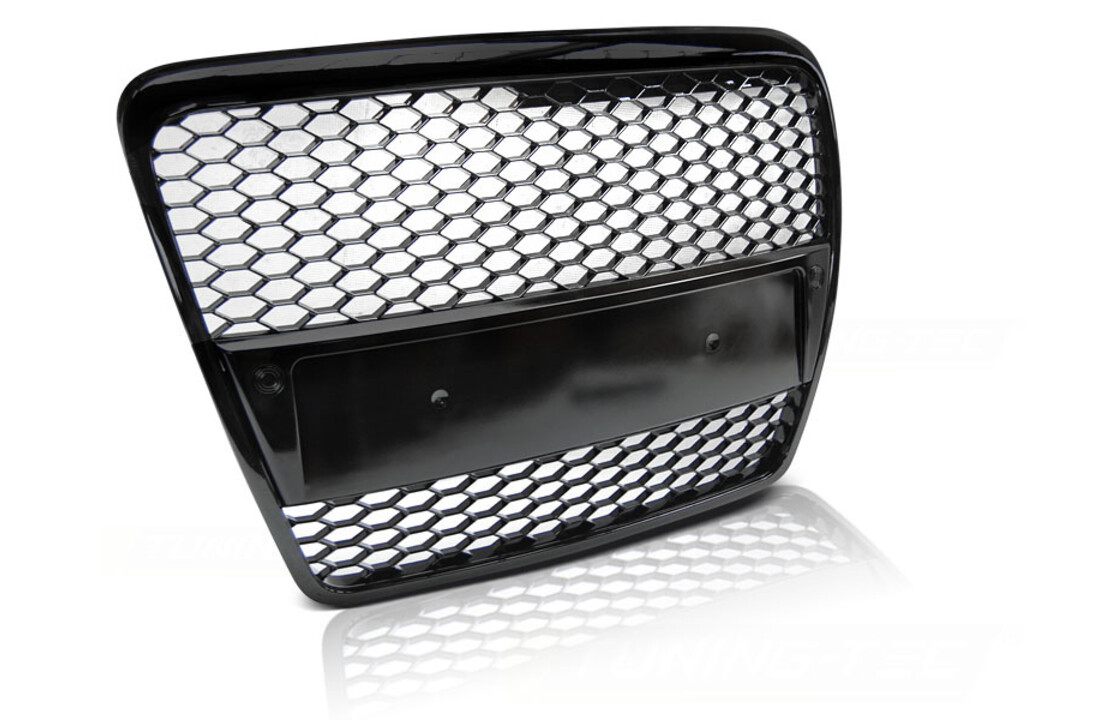 RS Grille - glans zwart - geschikt voor Audi A6 (C6) RS-style 04 04-08 - PDC