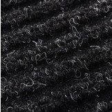 Deurmat - 150 x 90 cm – absorberend –zwart geribbeld