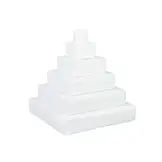 Foam blokken - stapel toren - 55x55x60cm - wit