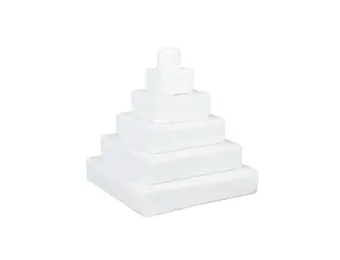 Foam blokken - stapel toren - 55x55x60cm - wit