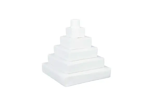 Foam blokken - stapel toren - 55x55x60cm - wit