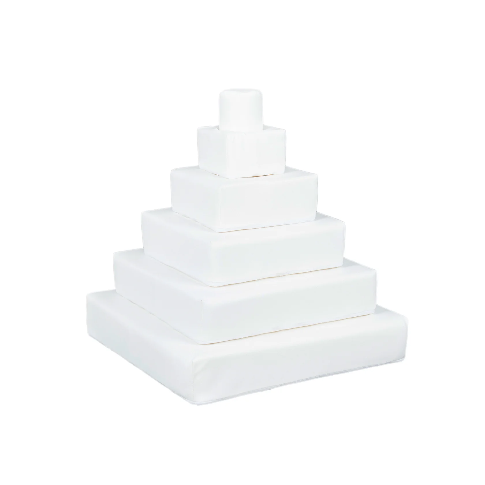 Foam blokken - stapel toren - 55x55x60cm - wit