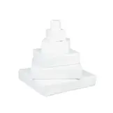 Foam blokken - stapel toren - 55x55x60cm - wit