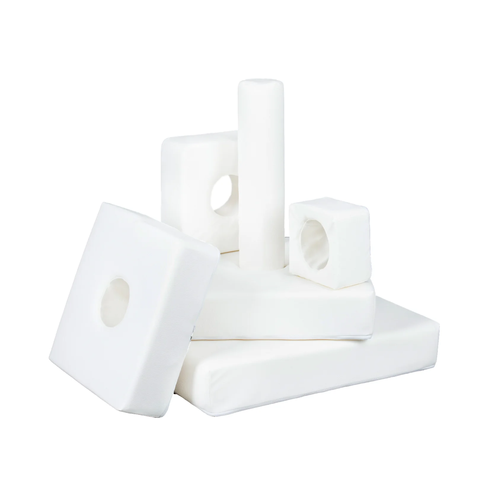 Foam blokken - stapel toren - 55x55x60cm - wit