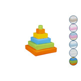 Foam blokken - stapel toren - 55x60cm - groen geel blauw oranje