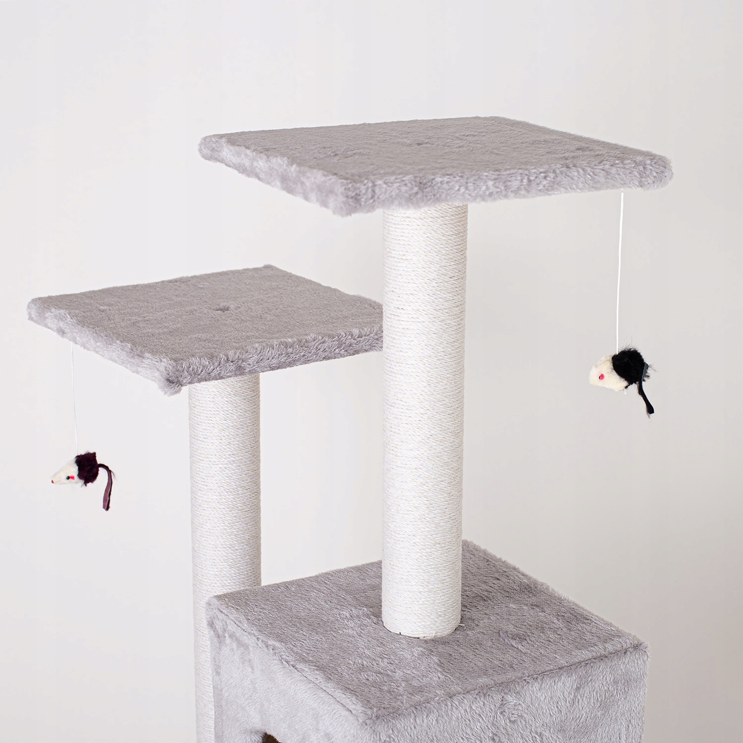 Krabpaal - kattenkrabpaal - kattenpaal - 56x39x123cm - grijs