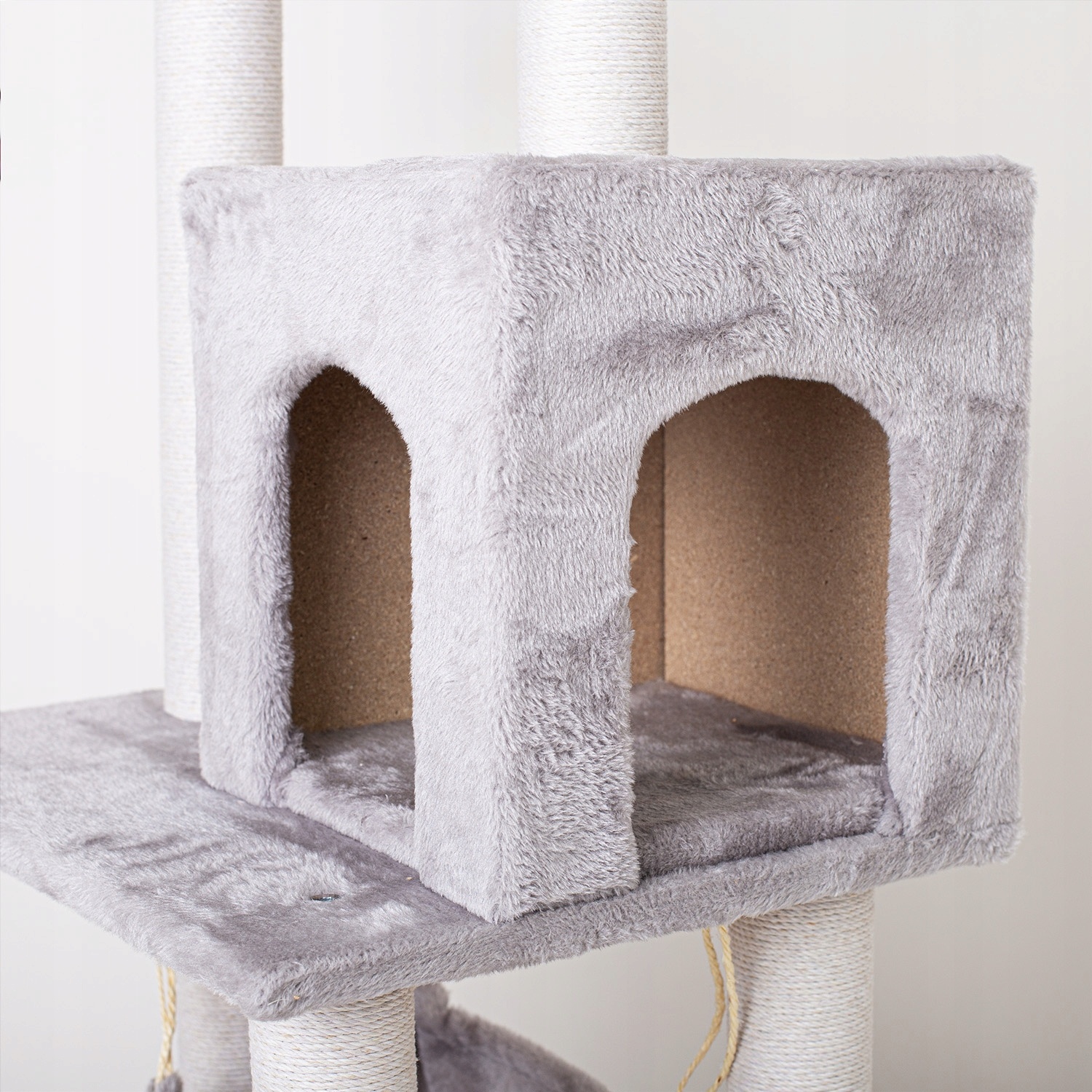 Krabpaal - kattenkrabpaal - kattenpaal - 56x39x123cm - grijs