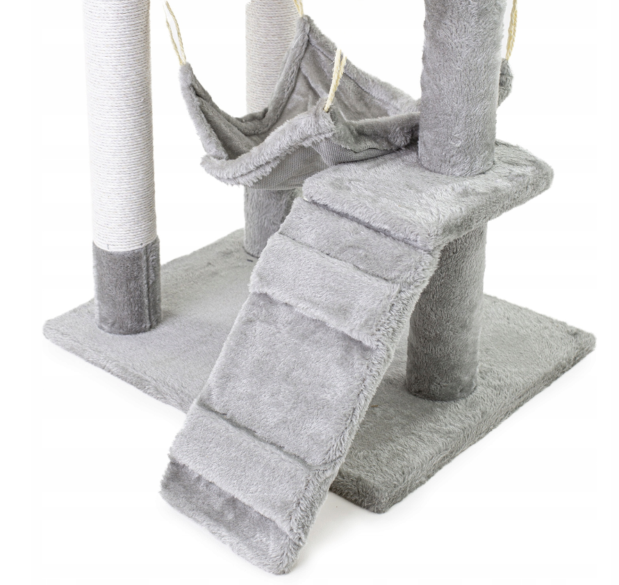 Krabpaal - kattenkrabpaal - kattenpaal - 49x39x119cm - grijs