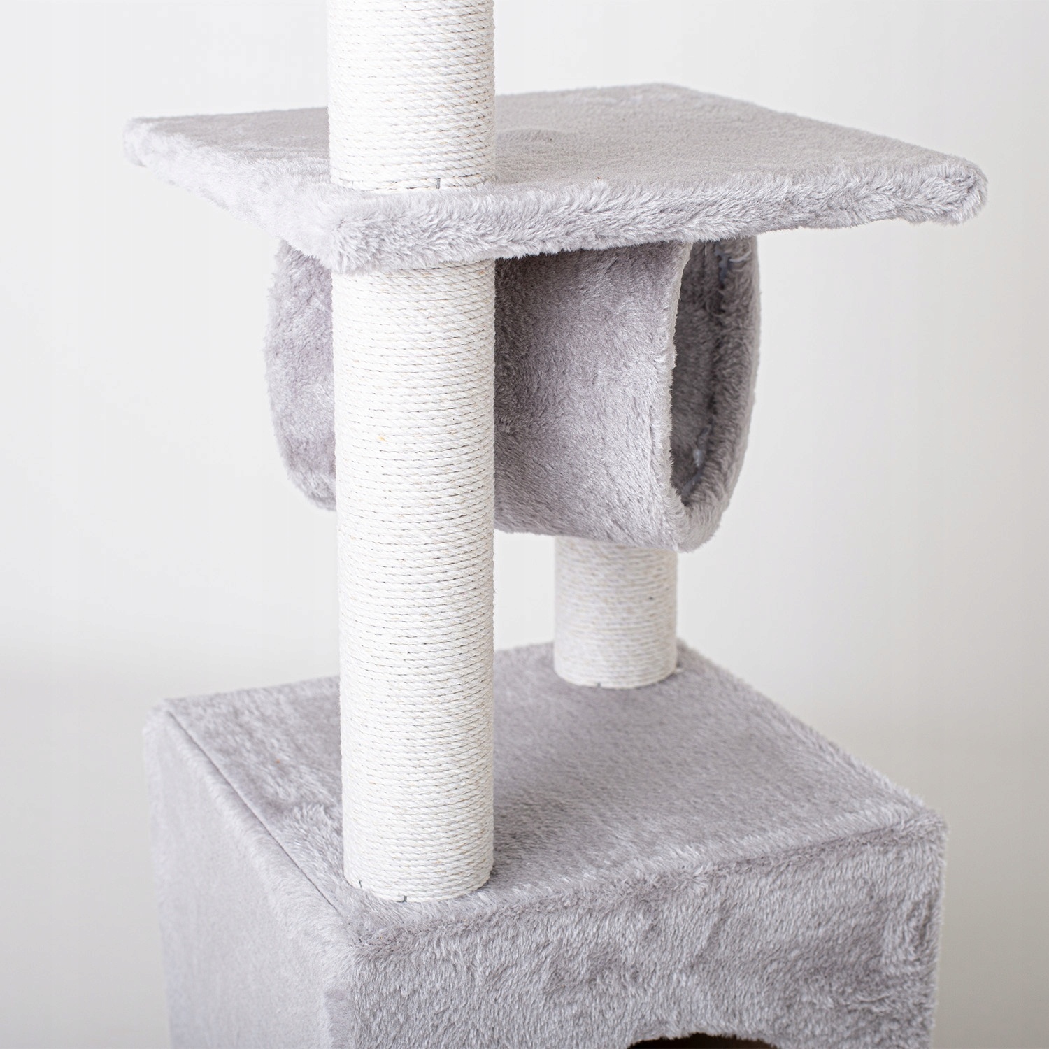 Krabpaal - kattenkrabpaal - kattenpaal - 30x30x95cm - grijs