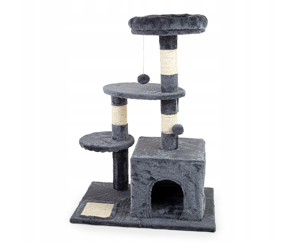 Krabpaal - kattenkrabpaal - kattenpaal - 60x45x85cm - antraciet