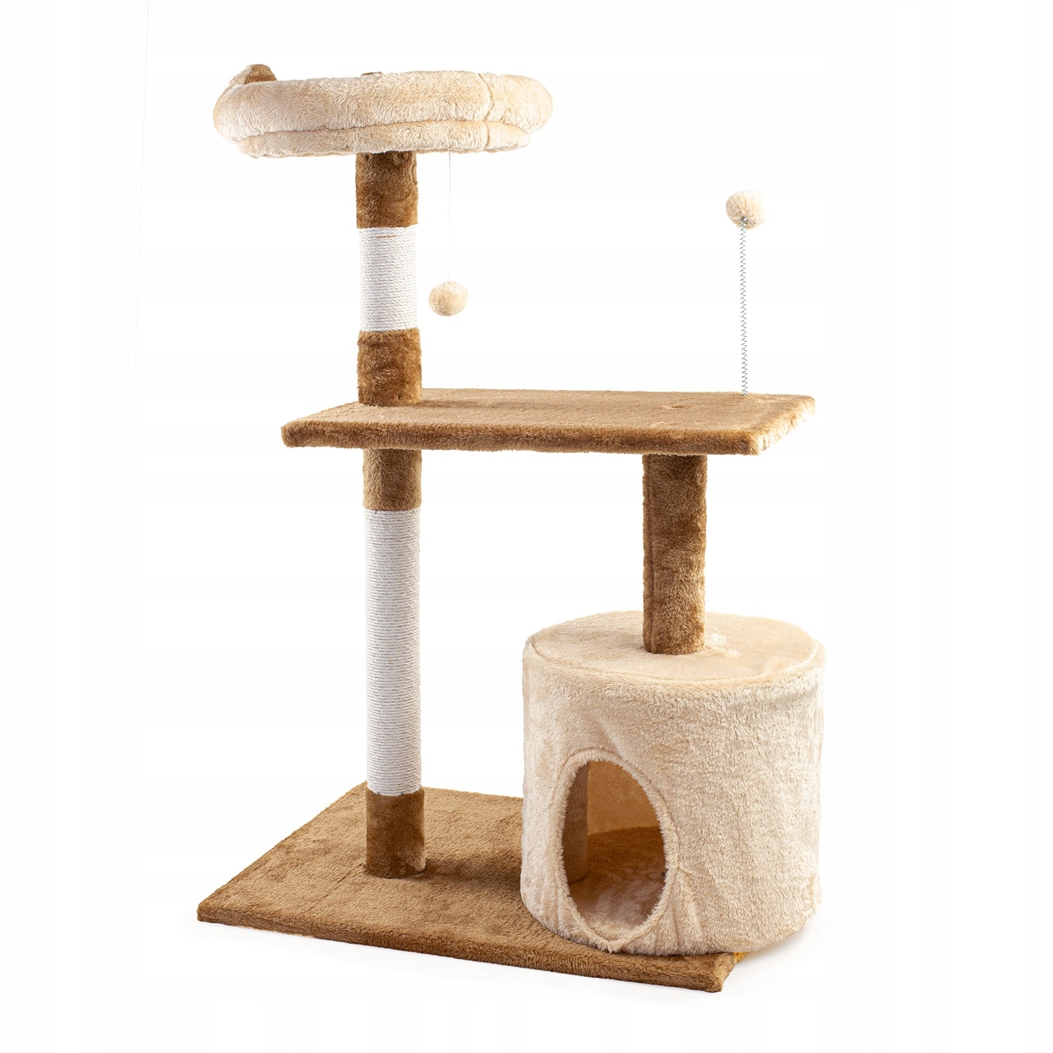 Krabpaal - kattenkrabpaal - kattenpaal - 60x41x89cm - beige