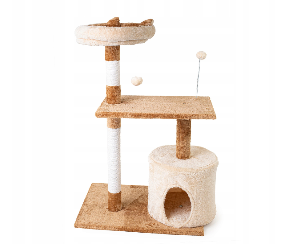 Krabpaal - kattenkrabpaal - kattenpaal - 60x41x89cm - beige