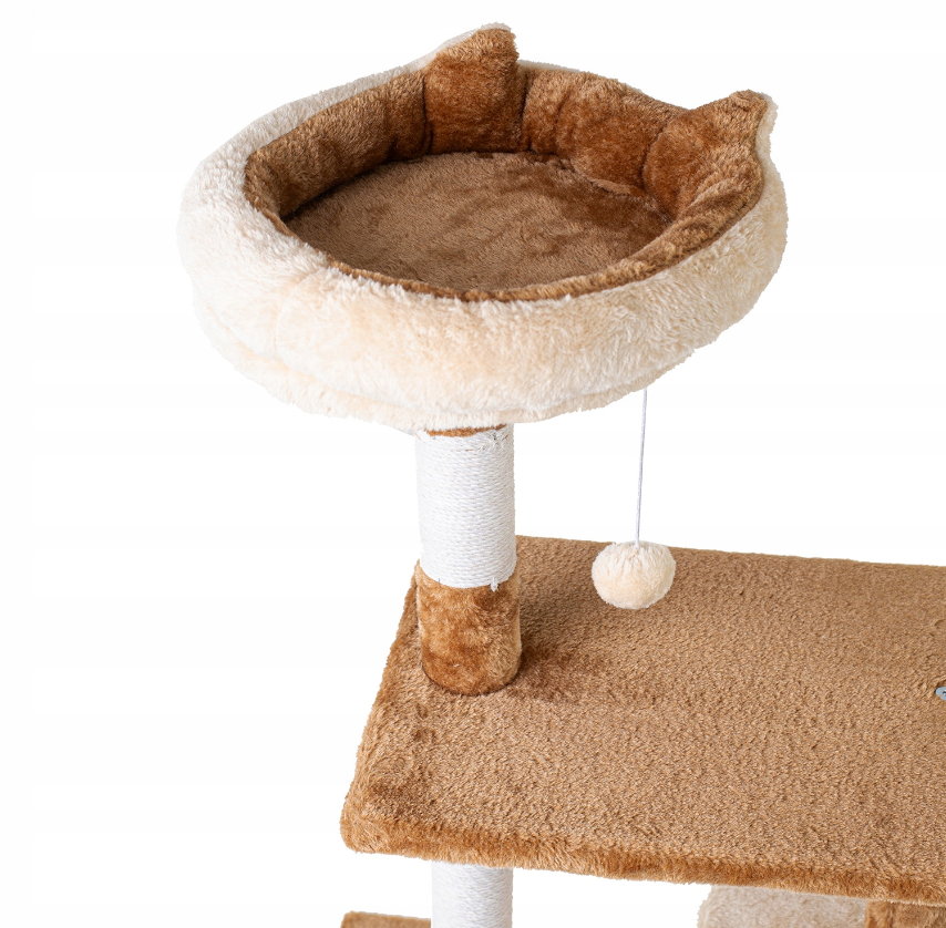 Krabpaal - kattenkrabpaal - kattenpaal - 60x41x89cm - beige