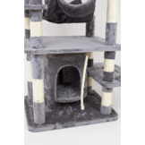 Krabpaal - kattenkrabpaal - kattenpaal - 97x50x170cm - grijs