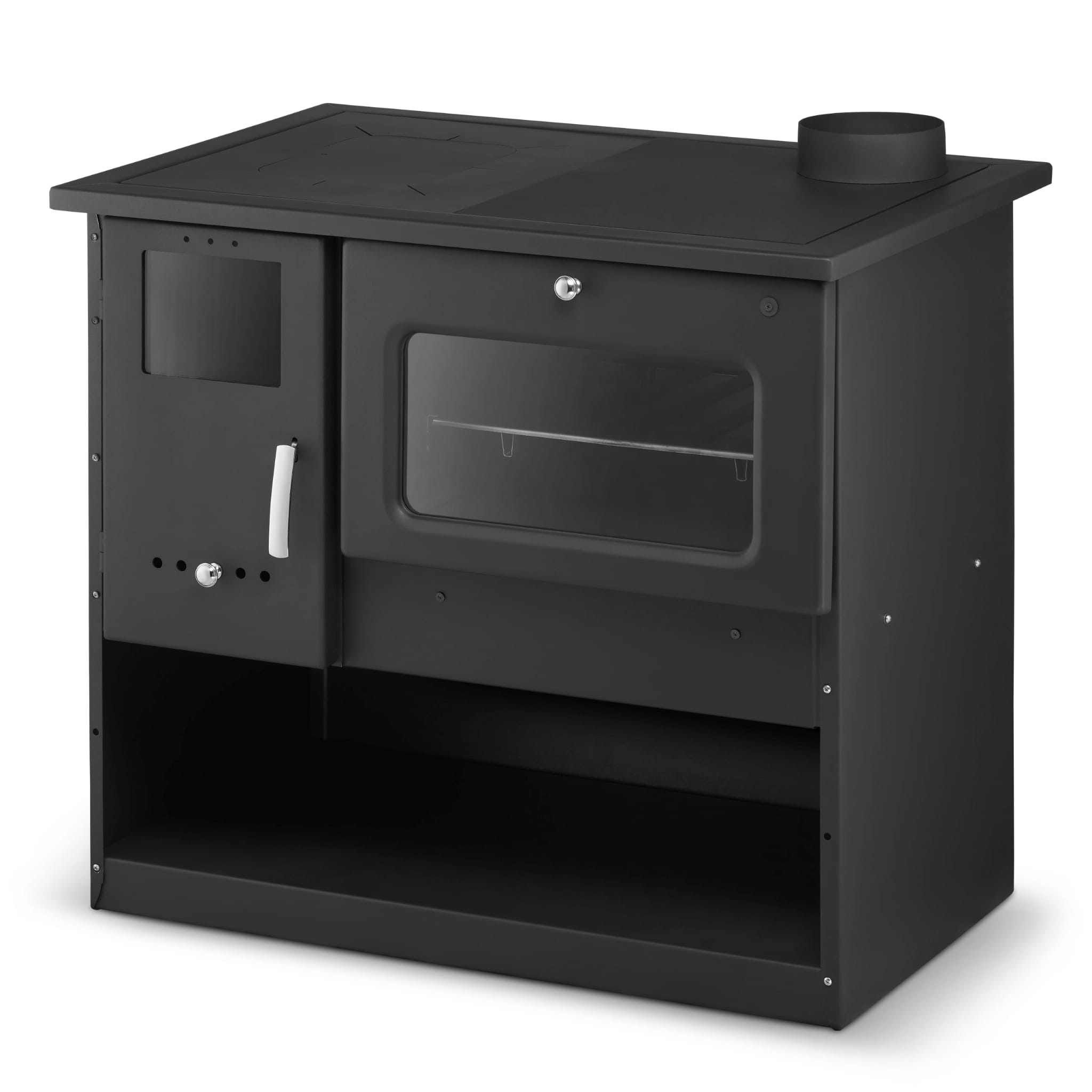 Houtfornuis - met kookplaat - 14 kW - Ø150 mm