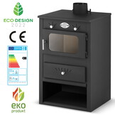Houtkachel - staal - energielabel A - 5kW tot 7KW