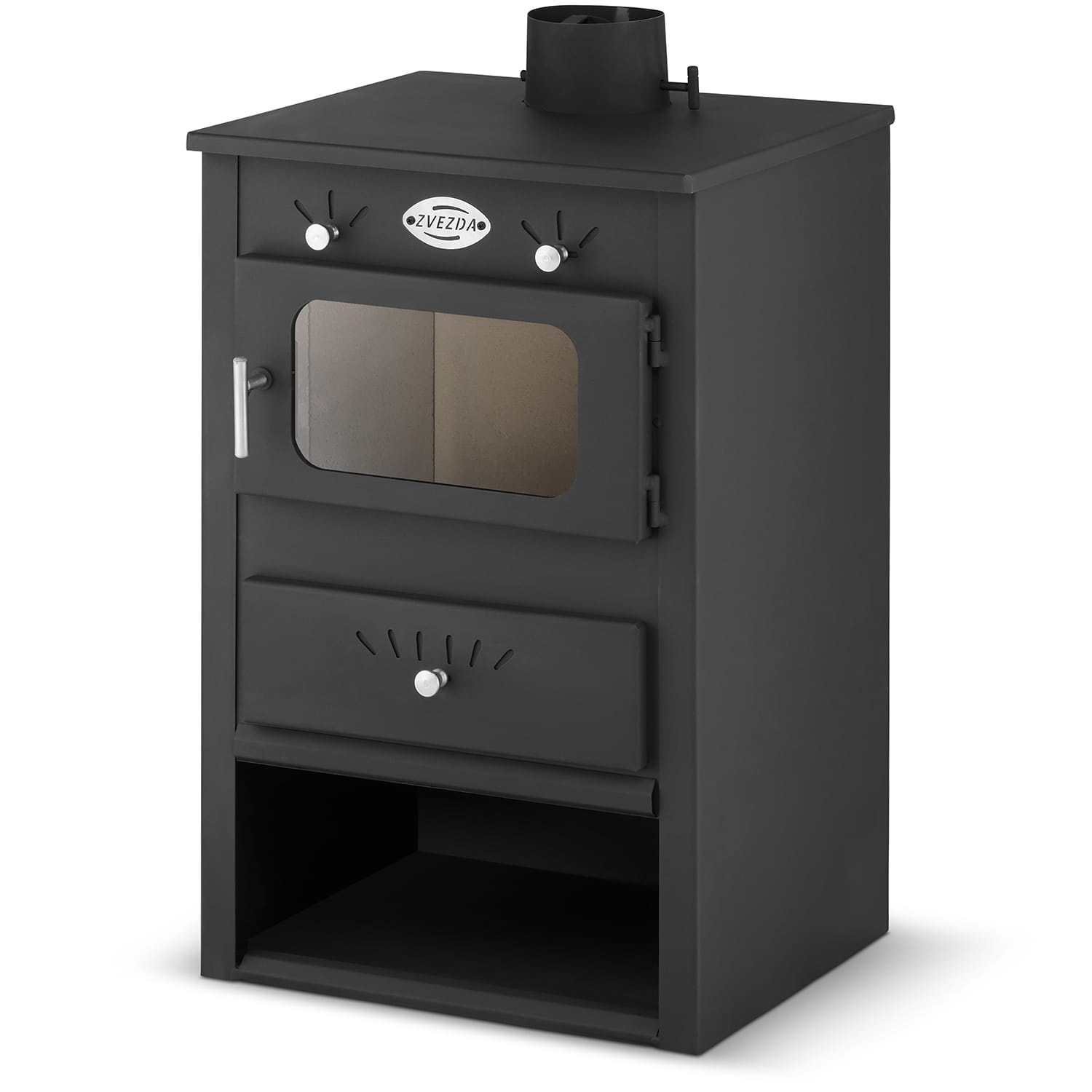 Houtkachel - staal - energielabel A - 5kW tot 7KW