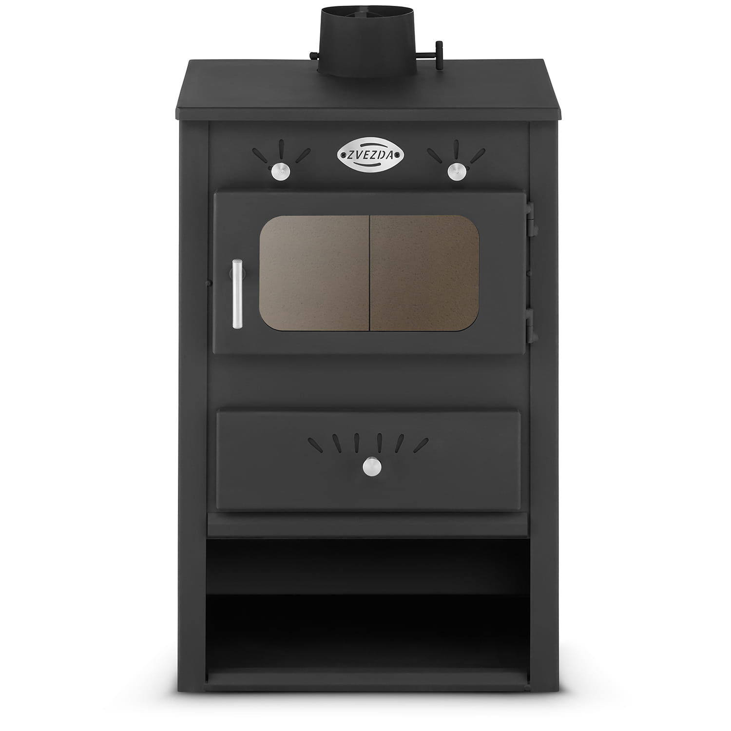 Houtkachel - staal - energielabel A - 5kW tot 7KW