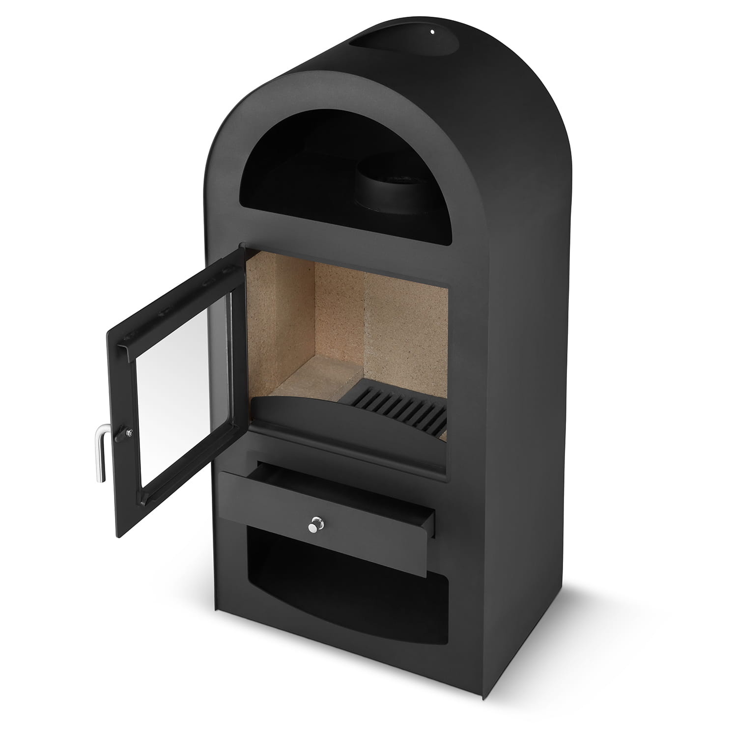 Houtkachel - antraciet - 9kW tot 11kW -EN 13240:2008