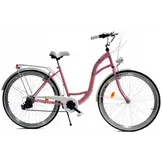 Meisjesfiets - 26 inch - met 7 versnellingen - roze wit