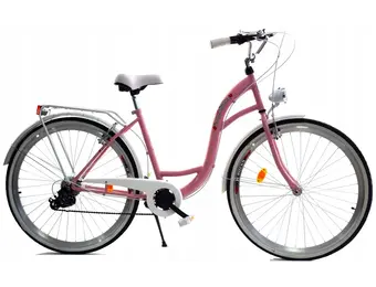 Meisjesfiets - 26 inch - met 7 versnellingen - roze wit