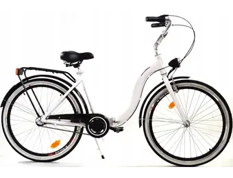 Vouwfiets - 26 inch - met 3 versnellingen - wit zwart