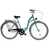 Meisjesfiets - 26 inch - stadsfiets - zeegroen zwart