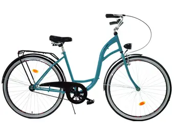 Meisjesfiets - 26 inch - stadsfiets - zeegroen zwart